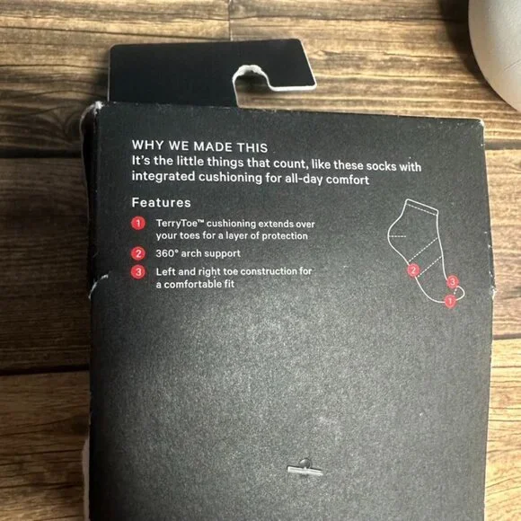 NWT Lululemon Men's Daily Stride Ankle Socks 5 Pack Size XL (White/Rainbow) - Picture 6 of 10